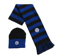 SET INTER SCIARPA + BERRETTO UFFICIALE LOGO NUOVO KIT INVERNALE NERAZZURRO 04
