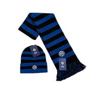 SET INTER SCIARPA + BERRETTO UFFICIALE LOGO NUOVO KIT INVERNALE NERAZZURRO 05