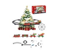 Set interattivo della ferrovia Natale - Locomotiva rotante, A
