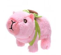 Set interattivo di peluche con funzioni sonore e motorie, dimensioni portatili 15 x 13 x 8 cm, aspetto realistico degli animali con nastro verde per bambini e collezionisti Yellow