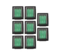 Set interruttore a bilanciere impermeabile 8 pezzi con luce verde per dispositiv
