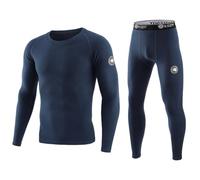 Set Intima Termica da Uomo Biancheria Intima Funzionale Calda e Traspirante Maglie Termiche Manica Lunga e Inverno Pantaloni Termici Calzamaglia per Sci, Ciclismo, Escursionismo, Corsa C 3XL