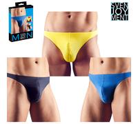 Set Intimo di 3 Slip in Cotone Morbido Giallo, Blu e Blu Navy Svenjoyment