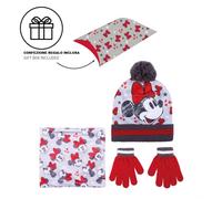 Set invernale 3pz cappello guanti e scaldacollo Minnie Mouse Disney 4-8 anni