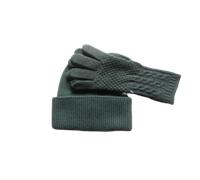 Set invernale da donna Made in Italy Cappello Guanti Lana Cashmere Viscosa...