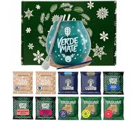 Set invernale di campioni di yerba mate con accessori | Yerba mate Yaguar, Verde Mate, Soul Mate, Guarani | Calabash e yerba mate bombilla | 10x50g | Caffeina naturale | 500g | 0.5 kg