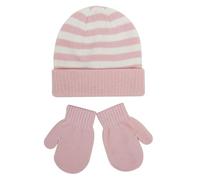 Set invernale per bambini e bambine, con berretto e guanti, 2 pezzi | Berretto antivento lavorato a maglia, da ciclismo, foderato in pile, regalo per bambini