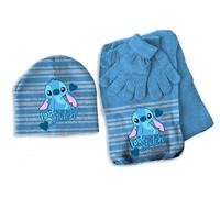 Set inverno 3 pezzi con cappello + sciarpa + guanti - Stitch