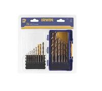 Set IRWIN da 15 pezzi HSS TiS 1,5 mm, 2 mm, 3,5 mm, 4 mm, 4,5 mm 5 mm, 5,5 mm, 6