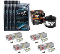 Set Ispezione 4L Olio per BMW K 1300 R S GT K1300 09-15 Filtro Olio Candela