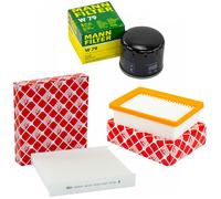 Set Ispezione MANN-FILTER Dacia Renault: Filtro Olio+Ari Abitacolo