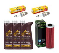 Set Ispezione Olio 3L Filtro Olio Candele per BMW R 100/7 Cs RS S R100