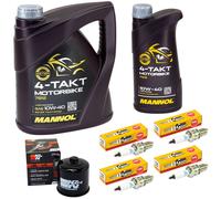 Set Ispezione per Suzuki Gsx-R 1100 GV73C Gsxr 1989-92 Olio 5L Filtro Candela