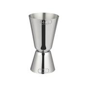 Set Jigger for Cocktail In Acciaio Inossidabile, Dosatore A Doppio Colpo, 1/2 Pezzi, Oro E Argento(1pcs Silver)