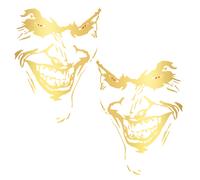 Set Joker Adesivo Sinistro + Destra Oro Metallizzato 24x18cm Pellicola K062