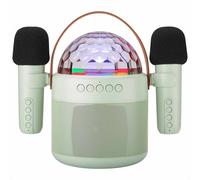 set karaoke imoshion Sing & Shine - altoparlanti e 2 microfoni - verde menta