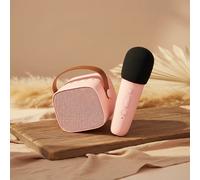 Set Karaoke Lalarma Rosa | Altoparlante Bluetooth & Microfono
