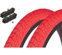 Set KENDA 20" 1,95 rosso + camere KUJO AV BMX