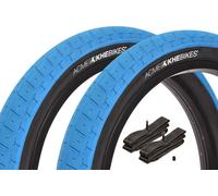 Set KHE ACME 20" 2,40 blu + camere Kenda BMX