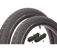 KHE MAC3 BMX Set di pneumatici 20 x 2,40 pollici - ca. 690 g - Kevlar doppia carcassa - incl. tubi Kenda AV - high-end - Street & Park