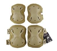 Set King Kong tattico, sportivo, protettivo, per esterni, multicolore, con ginocchiere e gomitiere di sicurezza, per caccia softair militare