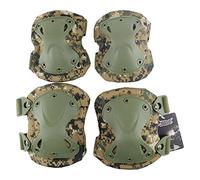 Set King Kong tattico, sportivo, protettivo, per esterni, multicolore, con ginocchiere e gomitiere di sicurezza, per caccia softair militare