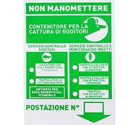 Set Kit 10 Cartelli Cartello segnalatore Punto Esca per Topi ratti Insetti Servizi di derattizzazione segnali stazione moduli per derattizzazione segnale