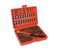 SET KIT 122 PZ INSERTI CACCIAVITE GIRAITE CON PROLUNGA BUSSOLE TORX VALIGETTA
