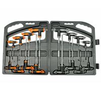 SET KIT 16 PZ CHIAVI CHIAVE A T ESAGONALI e TORX LUNGHE + VALIGETTA CASSETTA