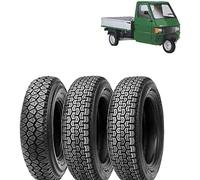 SET KIT 3 PNEUMATICI 4.00-12 PR8 COMPATIBILI CON APE PIAGGIO TM 703 (ANTERIORE + POSTERIORI)