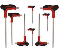 SET KIT 8 PZ CHIAVI CHIAVE A T ESAGONALI LUNGHE MISURE 2 a 10mm SS-9603