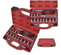 SET KIT ALESATORI PER LA PULIZIA INIETTORE INIETTORI AUTO MOTORE DIESEL 17 PZ