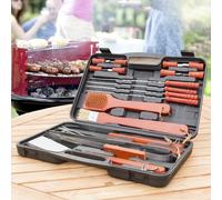 E_0002_V0100764 Innovagoods Valigetta Barbecue Barbecase InnovaGoods 18 Pezzi Cl
