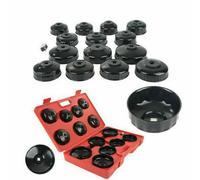 TANIASHOP set chiave a tazza per filtro olio, tappi universali per filtro dell'olio motore cambio auto universale kit 15 pezzi in valigetta