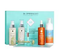 Set Kit Cofanetto Viso Donna/Uomo BIO | Illumina, Idrata, Anti-Age | Con Mousse Vitamin C, Siero Vitamina C, Booster, Crema Collagene | Jade Roller & Siero Ciglia | Regalo | AIAB, Made in Italy