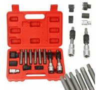 Set kit di chiavi 13 pezzi per smontaggio alternatore e puleggia motore auto