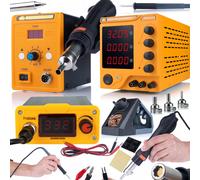 Set Kit Elettronica - Alimentatore 32V10A | Saldante T12 | HotAir 700W