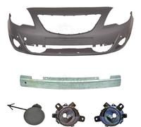 Set Kit Paraurti Anteriore + Supporto + Fendinebbia Opel Meriva B 10-14 Per PDC