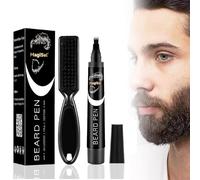 Set Kit Penna per Riempimento Barba, Penna per Barba Uomo, Penna Filler per Barba da Uomo, Water Proof Micro-Fork Tip Beard Pen, facile da riempire e definire la barba con penna, Pennello