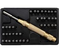 SET KIT PUNZONATORE AUTOMATICO A SCATTO PUNZONE RAME INCISIONE LETTERE NUMERI