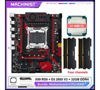 Set kit scheda madre MACHINIST X99 Opzionale Xeon E5 2680 V3 LGA2011 3 CPU 32 GB DDR4 Quattro canali RAM NVME USB3.0 SATA3.0