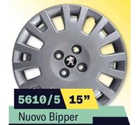 SET KIT SERIE 4 COPRICERCHI COPPE RUOTA 15" PER PEUGEOT BIPPER COD 5610/5