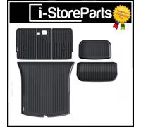 SET KIT TAPPETI AUTO IN GOMMA ANTISCIVOLO BORDO 3D VASCA BAULE PER TESLA MODEL Y