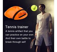 SET KIT TENNIS TRAINER TRAINING ALLENAMENTO ALL'APERTO PALLINA ELASTICA SPORT