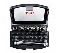 Set kit utensili e boccole universali, cacciavite, brugole, cricchetto AEG