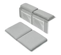Set Kneeler per il bagno per neonati e imbottitura per il gomito, imbottitura da bagno per bambino spessa da 1,5 pollici, bracciolo con 4 borse per la conservazione e imbottitura
