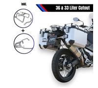 Set Kofferset 36L/33L Con Supporti Argento Per Honda X-ADV 750 Cutout