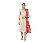 Set Kurta A-Line Solido da Donna Aurelia con Palazzo e Dupatta per Donna