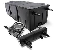 Set laghetti Filtro 90000l Pompa 80W Chiarificatore UVC 36W