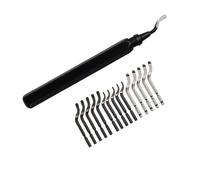 Set Lame 16pz Accessori Lega Alluminio + Lame Sbavatrici Acciaio per Legno